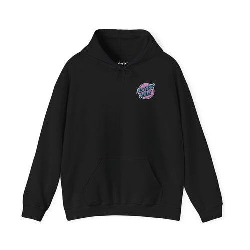 Natureholix 80er Jahre Hoodie – Retro Cycling Pullover Herren – Frontansicht