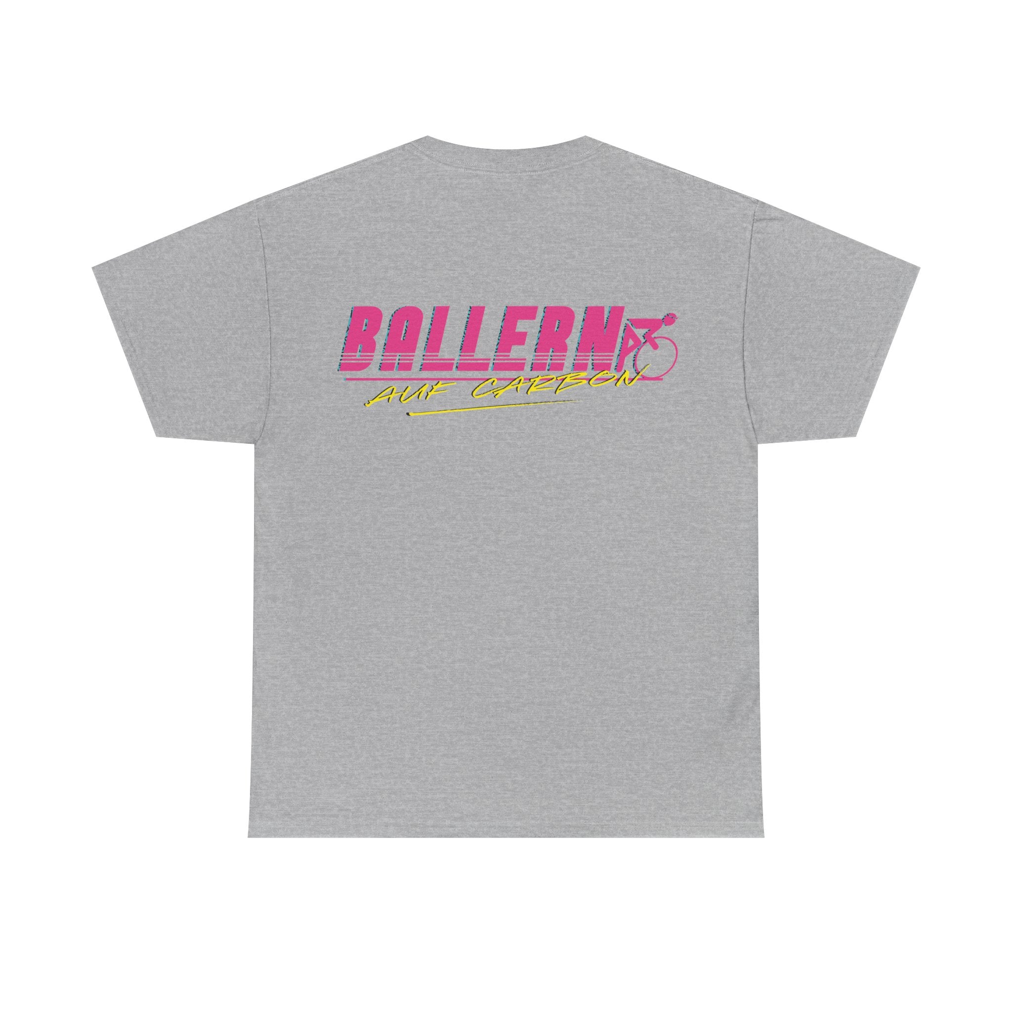 Ballern auf Carbon T-Shirt – Rennrad Shirt Weiß Natureholix – Studio-Aufnahme Vorderseite