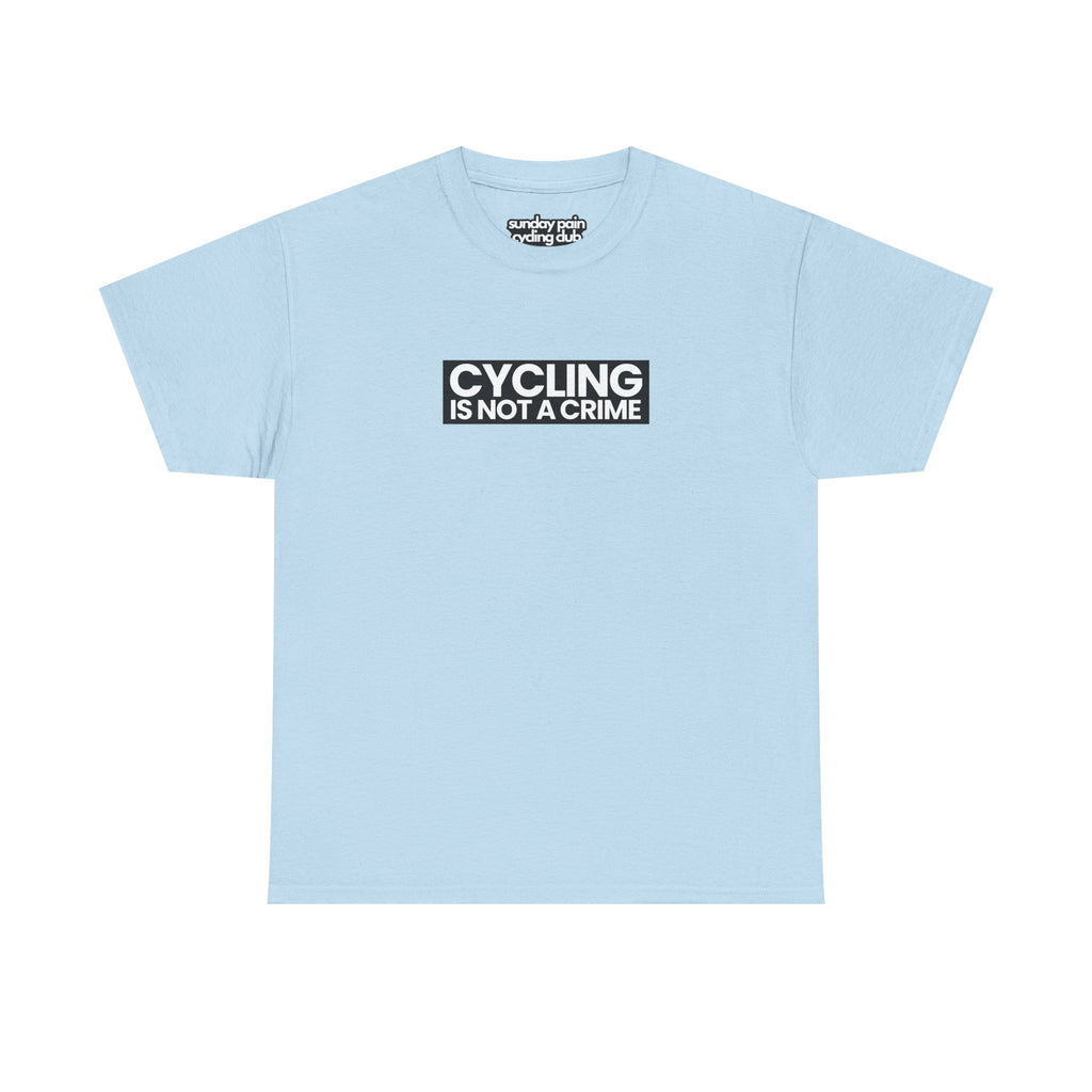 Cycling is Not a Crime Shirt Detailansicht Stoff, Natureholix Unisex T-Shirt