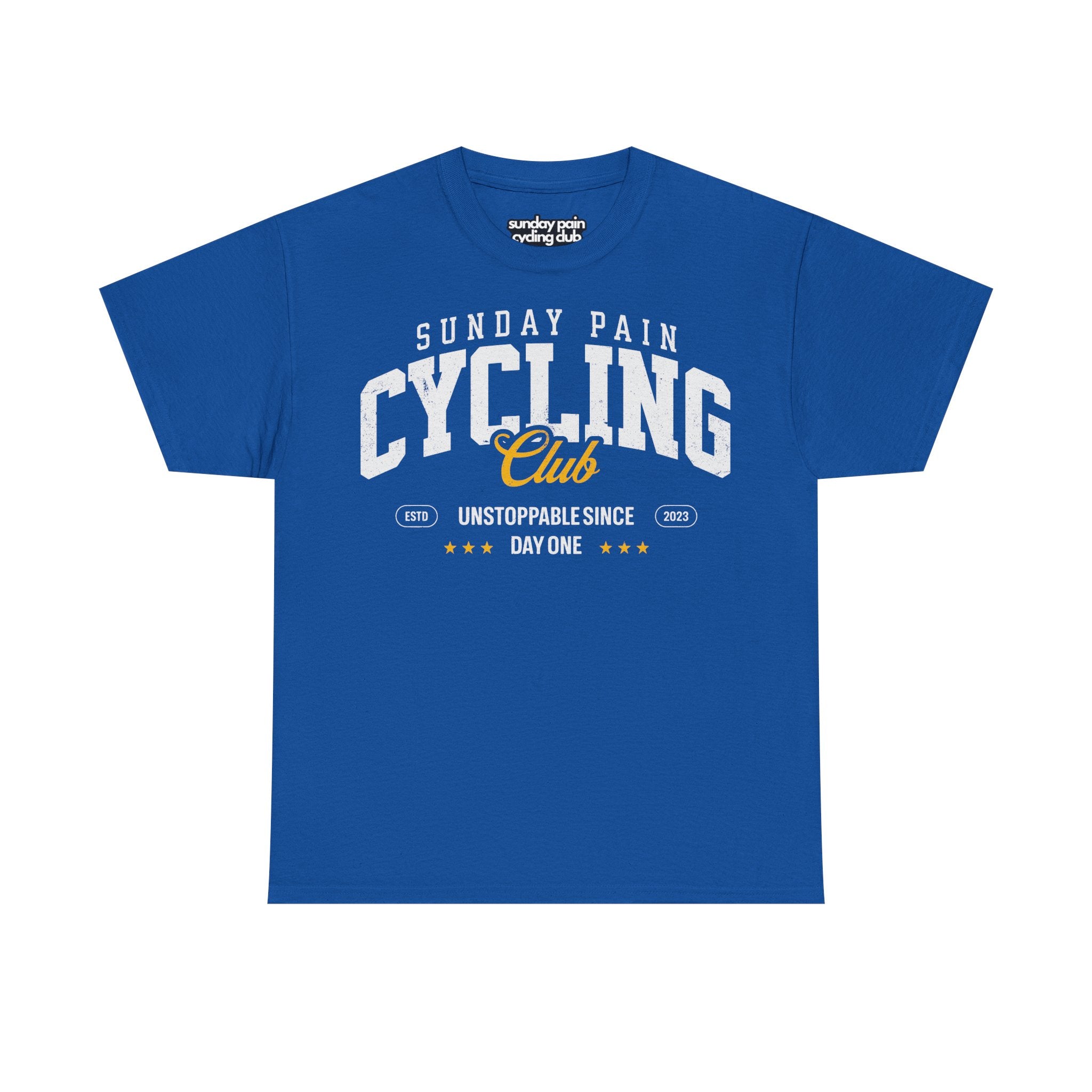 Natureholix College Block T-Shirt – Retro Cycling Shirt – Modelansicht im Lifestyle-Setting