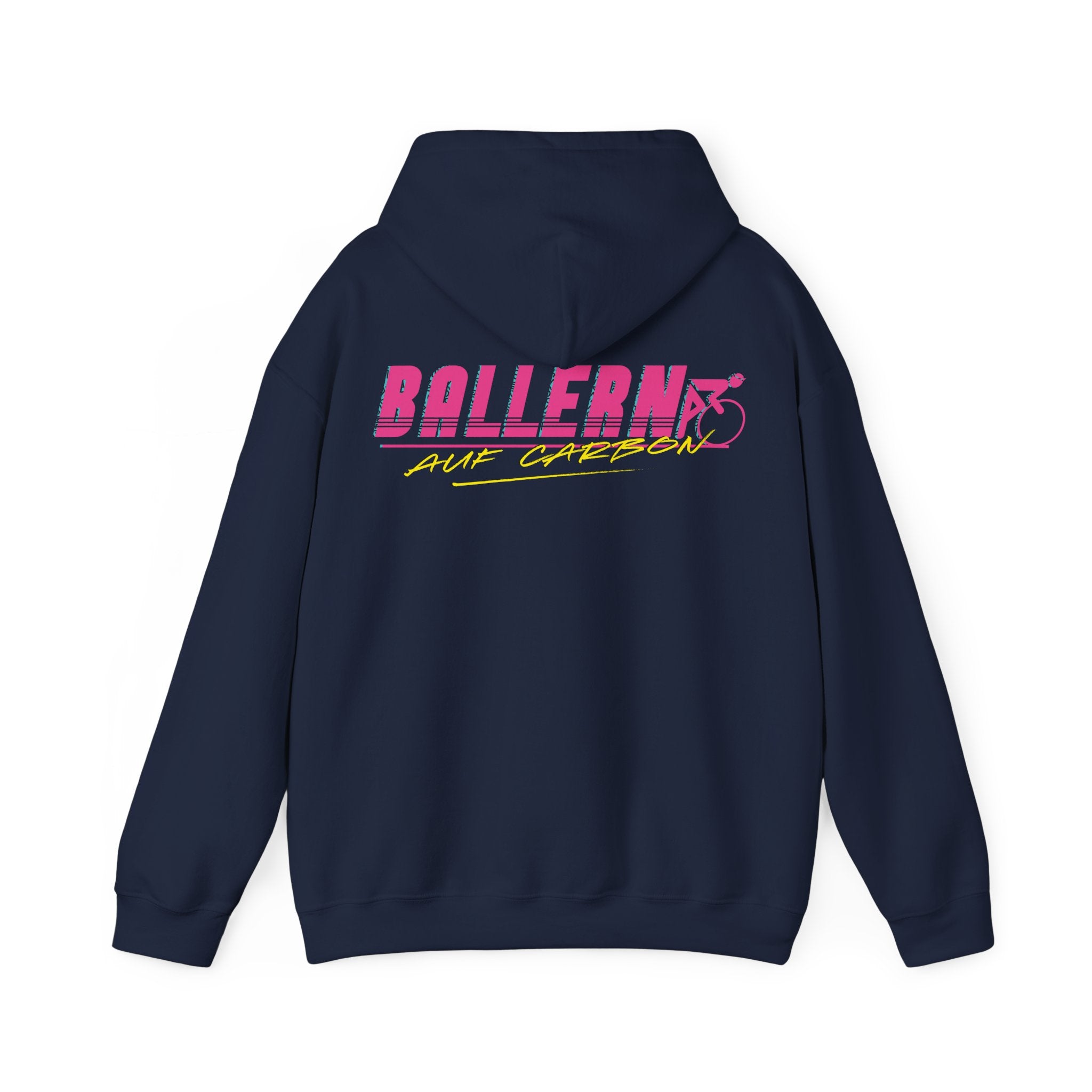 Ballern auf Carbon Hoodie Schwarz – Rennrad Pullover Natureholix – Modelansicht im Lifestyle-Setting