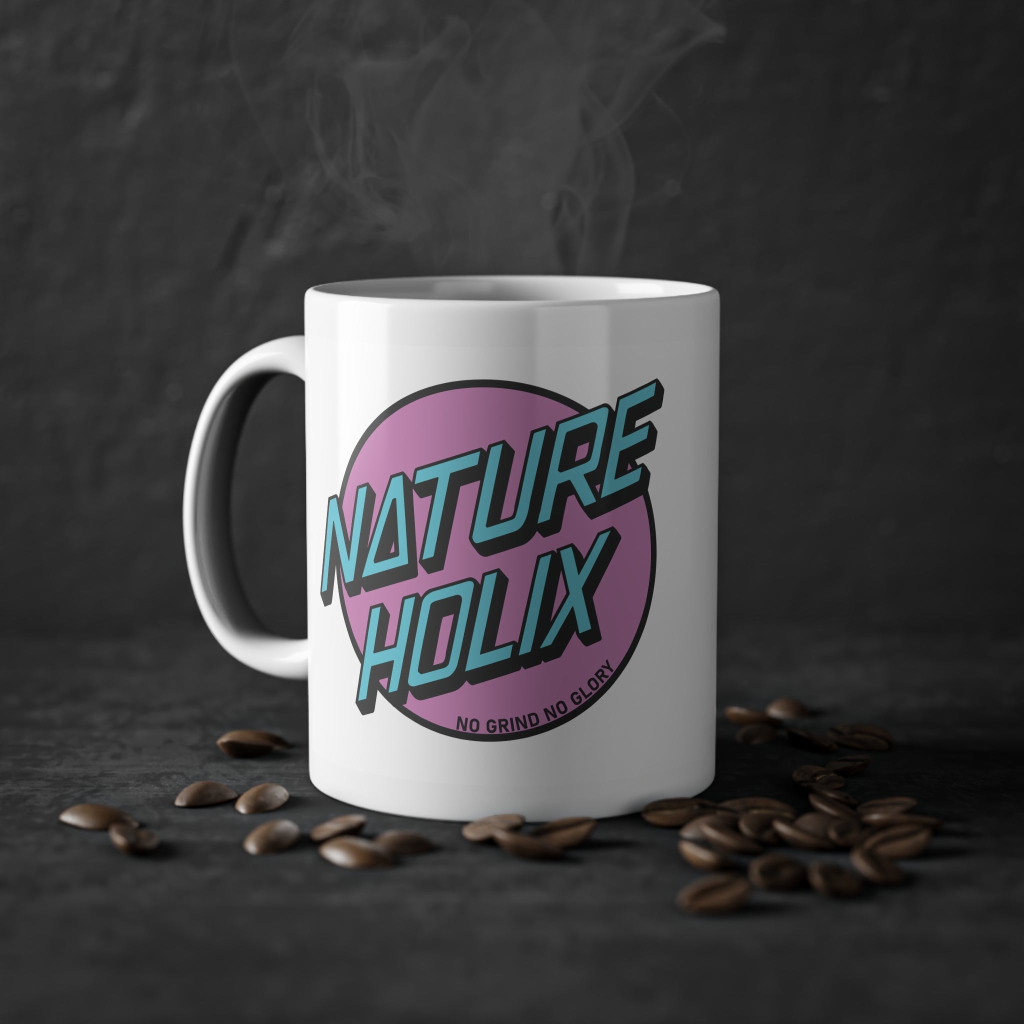 Natureholix Retro 90s Kaffeebecher – Cycling Mug Radsport Geschenk – Rückseite