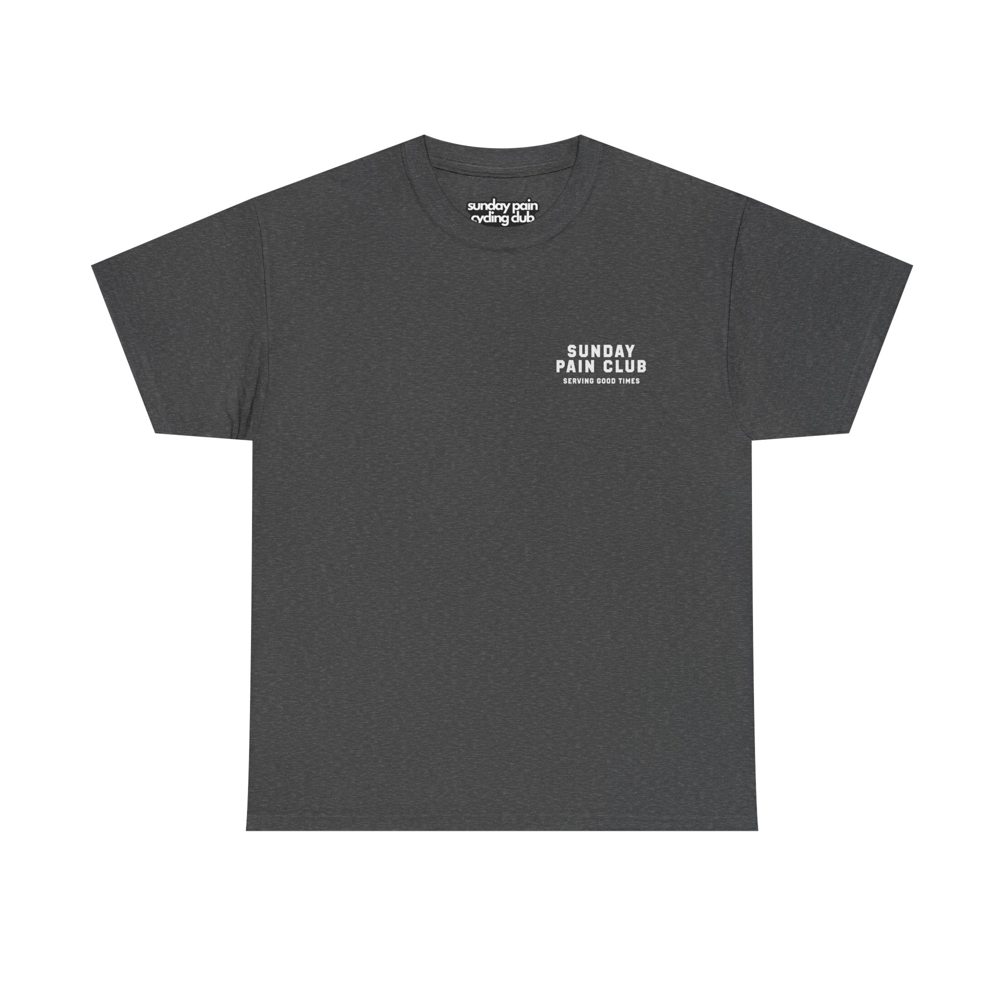Sunday Pain Club Minimal T-Shirt – Cycling Shirt Herren Natureholix – Schriftzug Detail