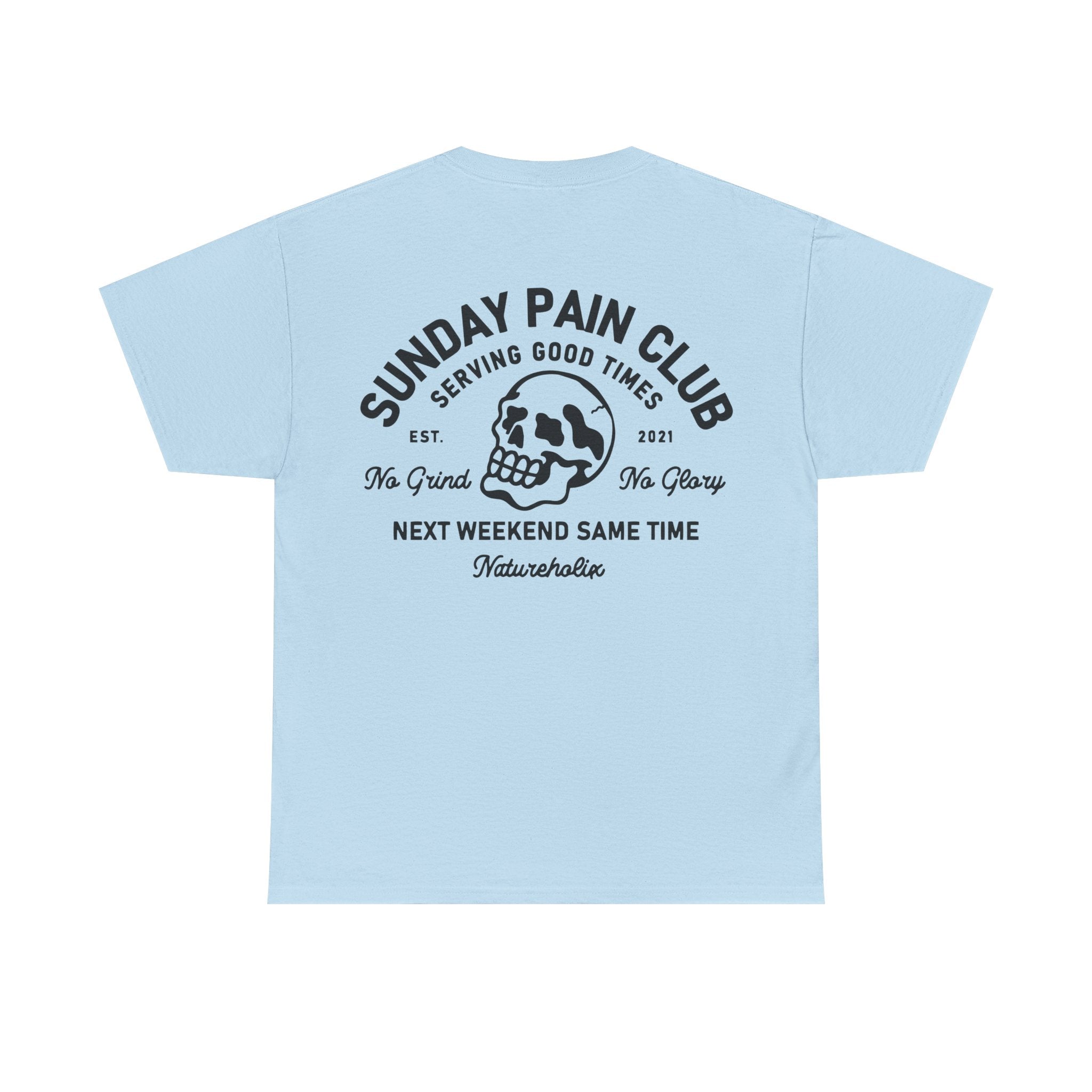 Sunday Pain Club Pastel T-Shirt – Natureholix Cycling Shirt – Cycling Casual Wear getragen im Alltag