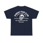 Sunday Pain Club T-Shirt Schwarz – Natureholix Cycling Shirt Herren – Detailansicht des Prints