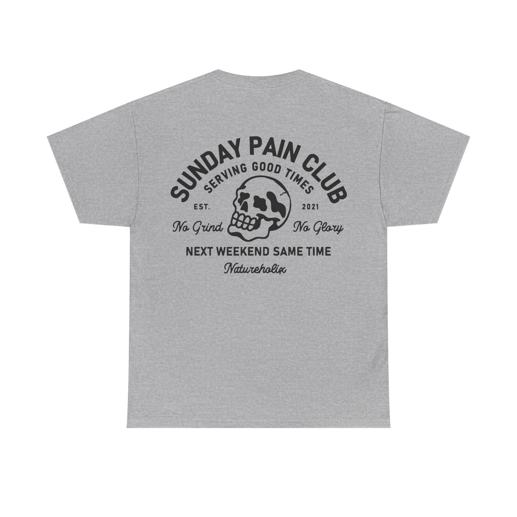 Sunday Pain Club Pastel T-Shirt – Natureholix Cycling Shirt – Schriftzug Detail