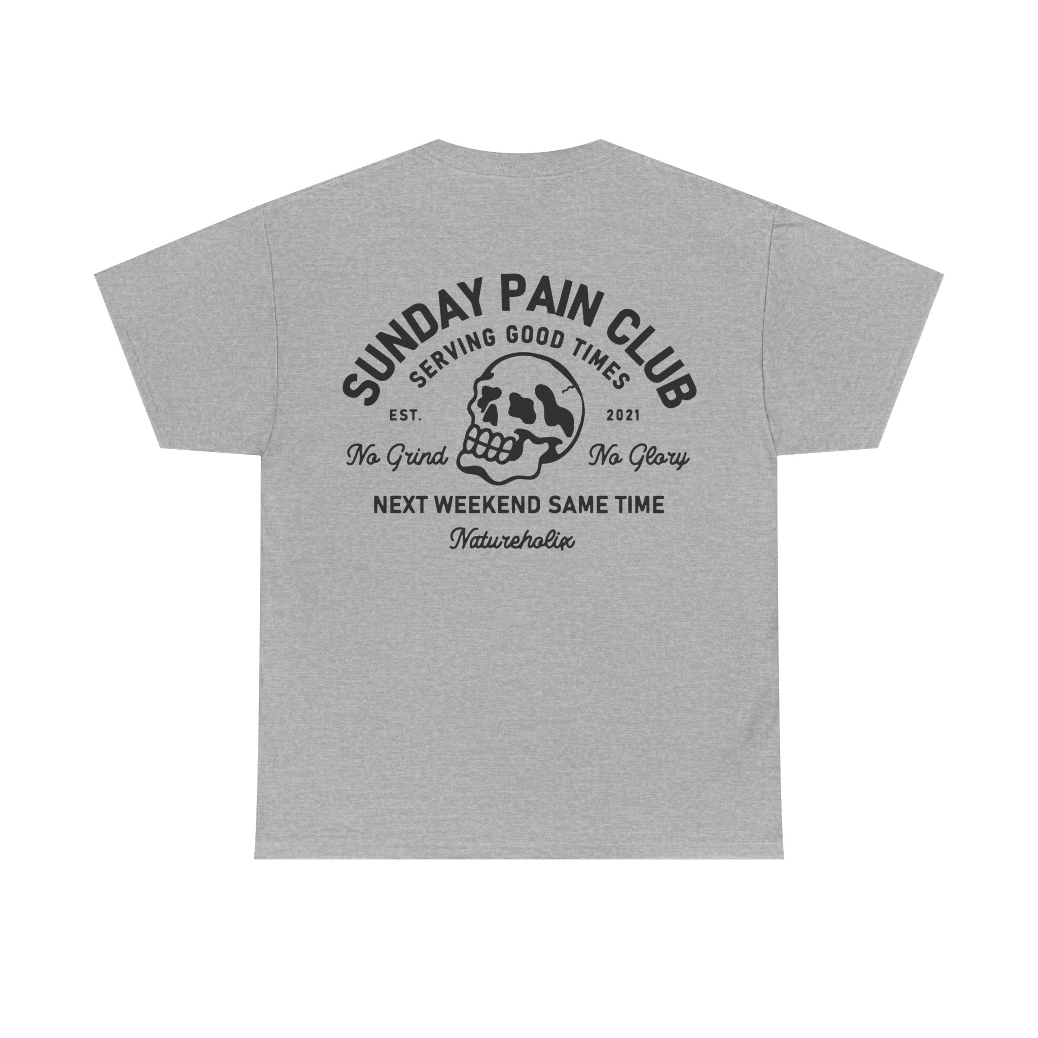 Sunday Pain Club Pastel T-Shirt – Natureholix Cycling Shirt – Schriftzug Detail