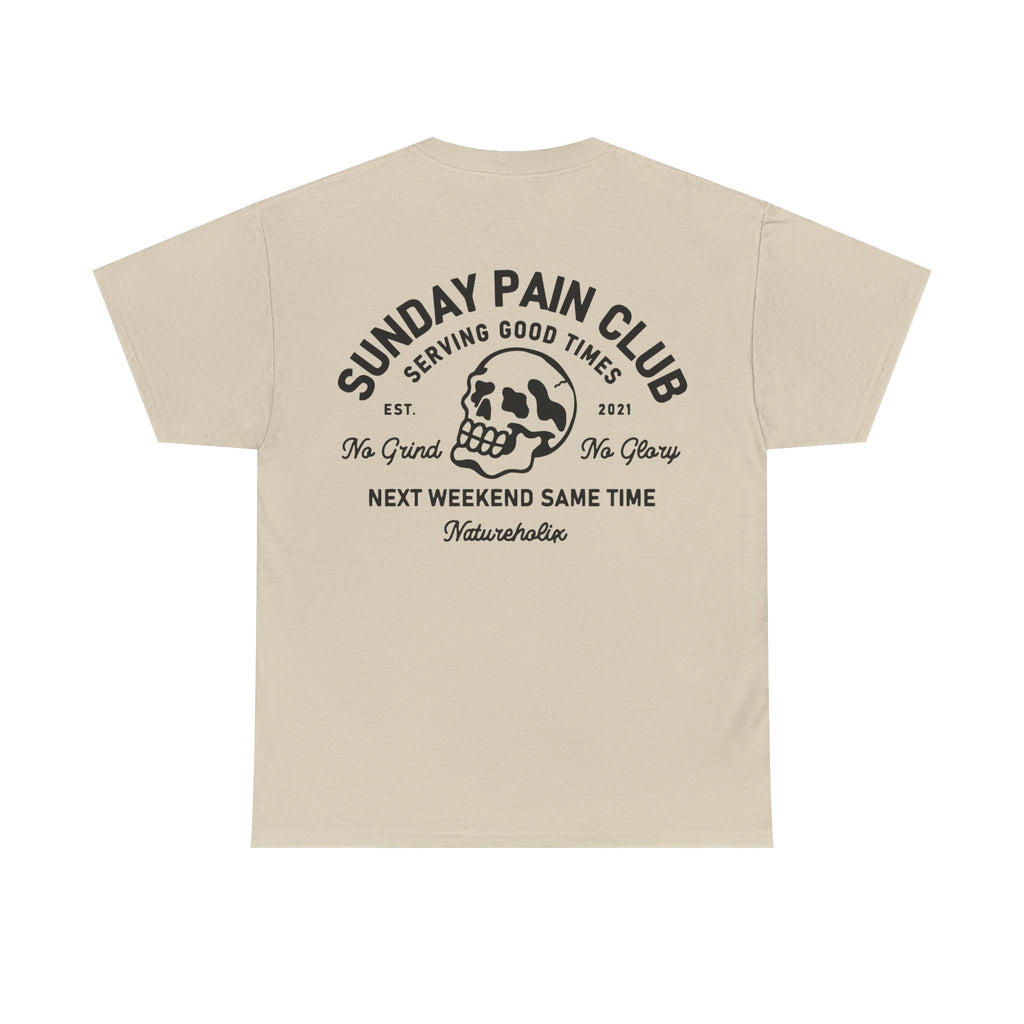 Sunday Pain Club Pastel T-Shirt – Natureholix Cycling Shirt – Print Close-up