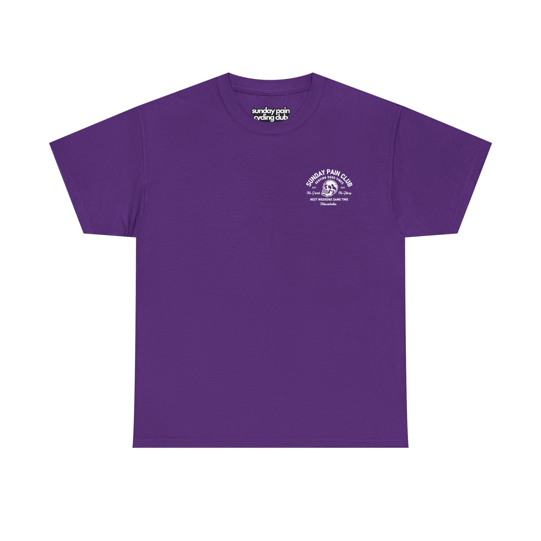 Sunday Pain Club T-Shirt Schwarz – Natureholix Cycling Shirt Herren – Studio-Aufnahme Rückseite