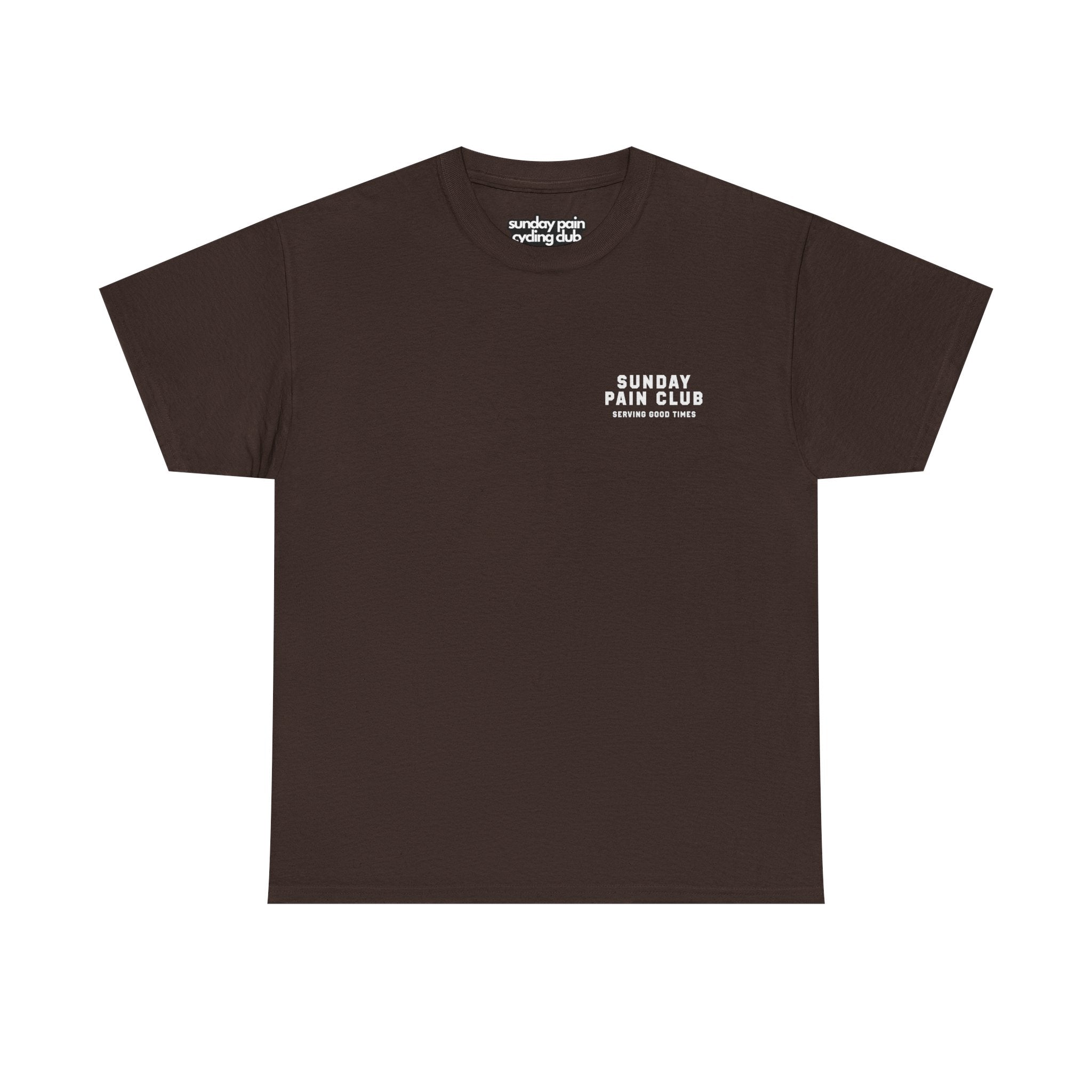 Sunday Pain Club Minimal T-Shirt – Cycling Shirt Herren Natureholix – Studio-Aufnahme Rückseite