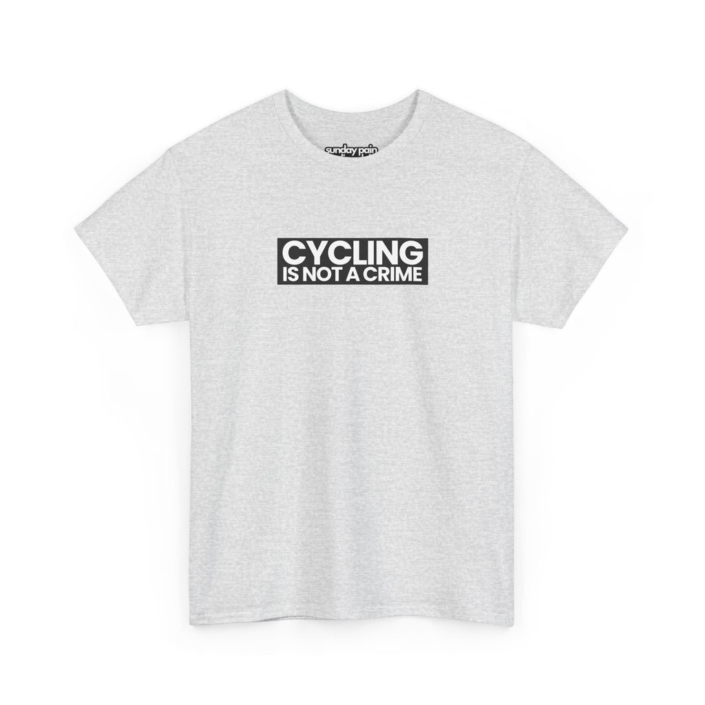 Cycling is Not a Crime Shirt Materialdetail Natureholix Baumwolle