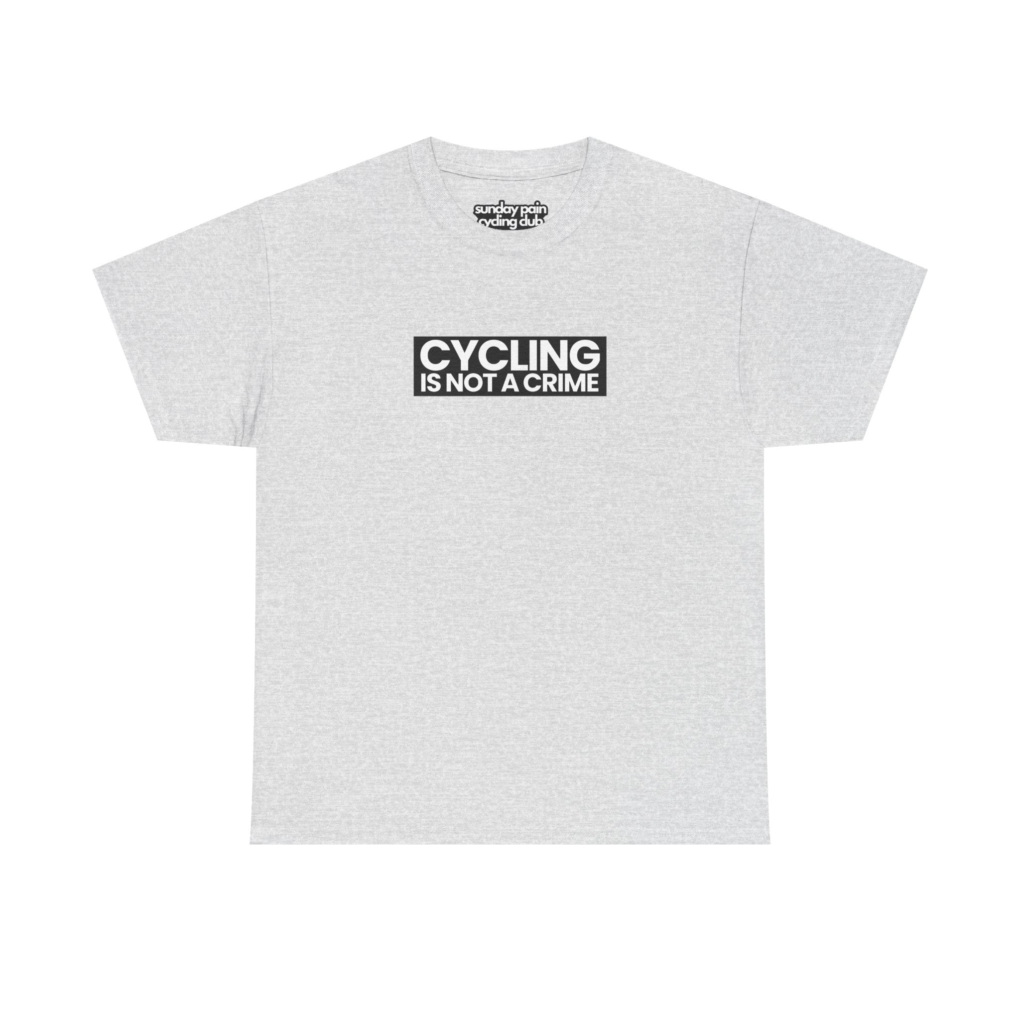 Cycling is Not a Crime Shirt getragen, Natureholix Sunday Pain Club Statement