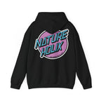 Natureholix 80er Jahre Hoodie – Retro Cycling Pullover Herren – Detailansicht des Prints