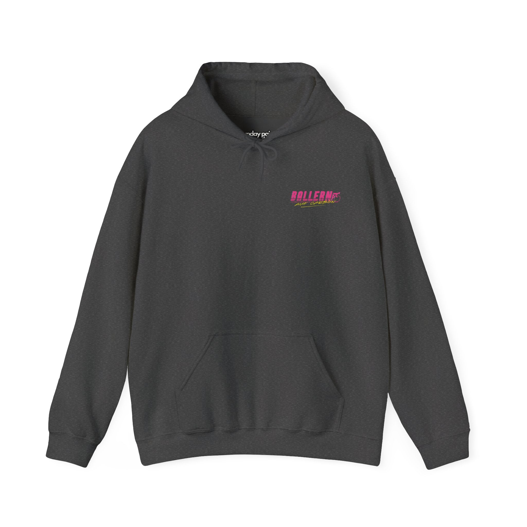 Ballern auf Carbon Hoodie Schwarz – Rennrad Pullover Natureholix – Variante in alternativer Farbe