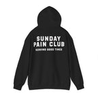 Sunday Pain Club Minimal Hoodie Navy – Cycling Pullover Natureholix – Studio-Aufnahme Vorderseite