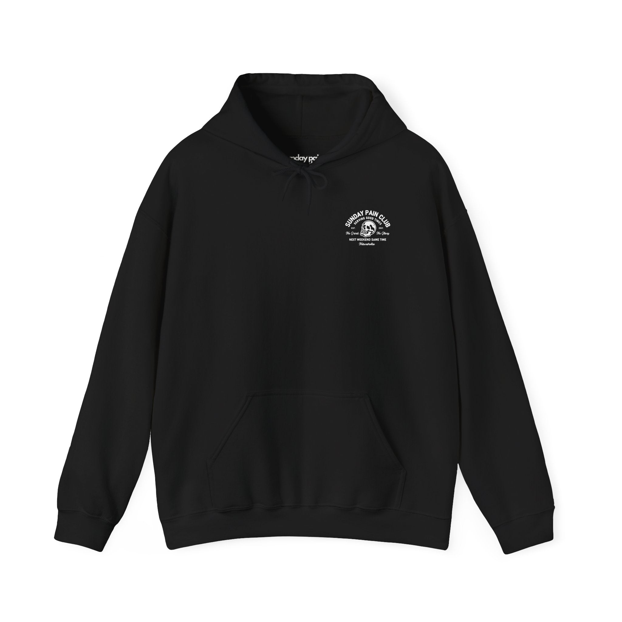 Sunday Pain Club Hoodie – Cycling Pullover Herren Natureholix – Studio-Aufnahme Rückseite