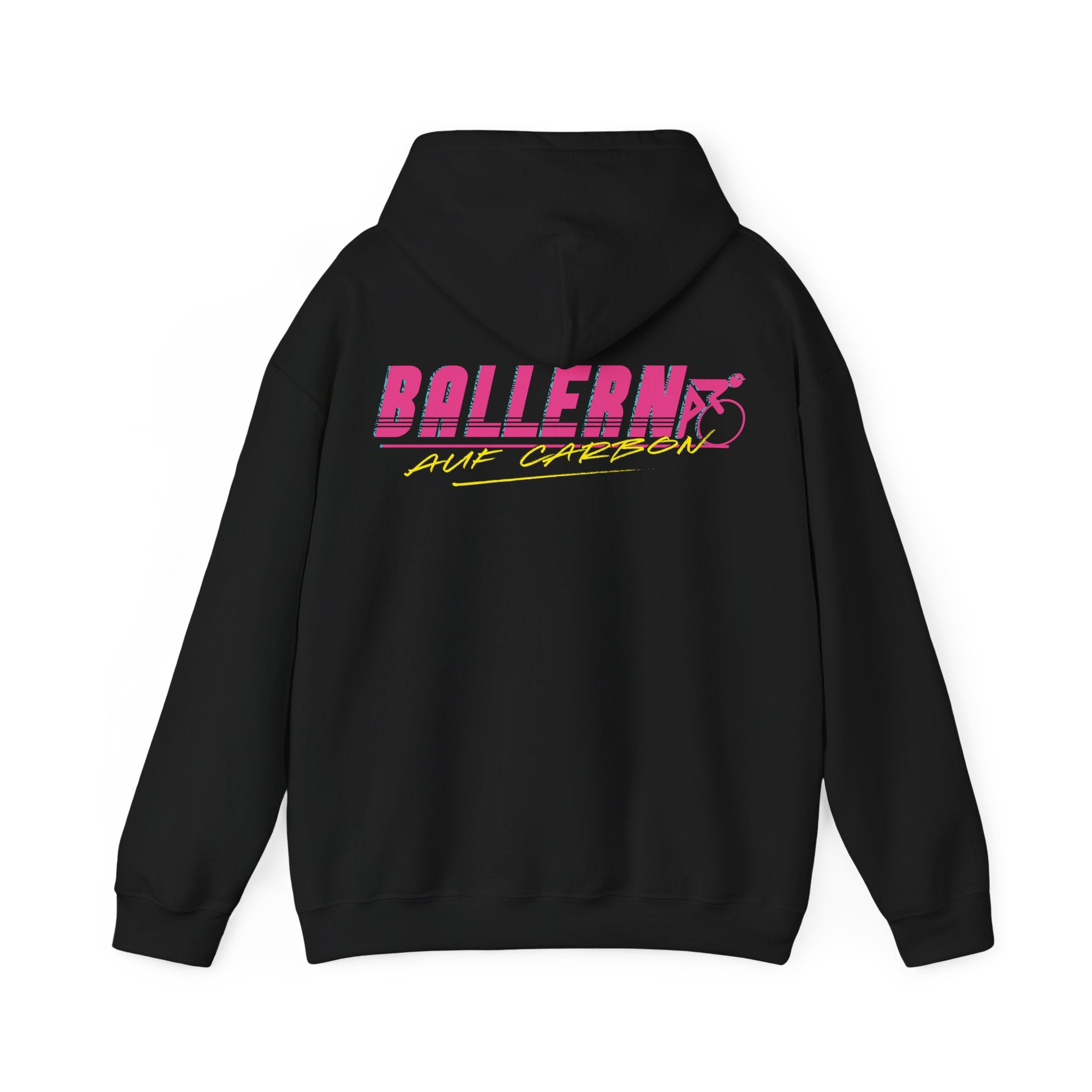 Ballern auf Carbon Hoodie โ Rennrad Pullover Schwarz