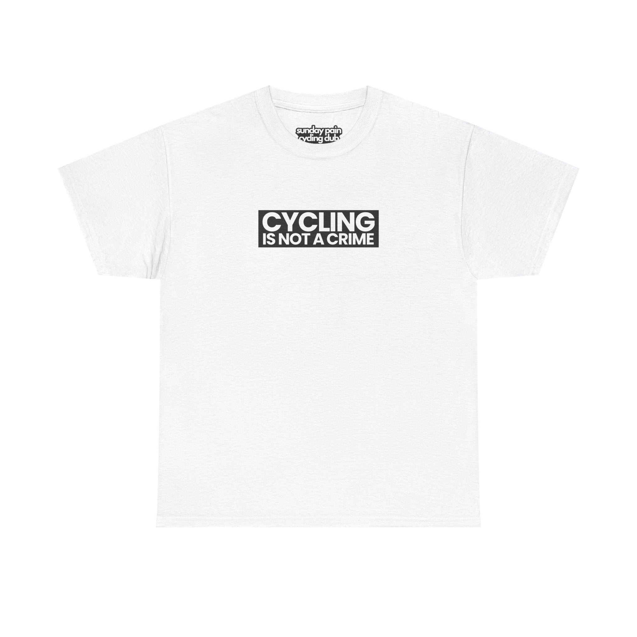 Cycling is Not a Crime Shirt Frontansicht, Natureholix Rennrad Statement Shirt
