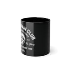 Sunday Pain Club Kaffeebecher Schwarz – Cycling Mug Natureholix – Detailansicht des Prints
