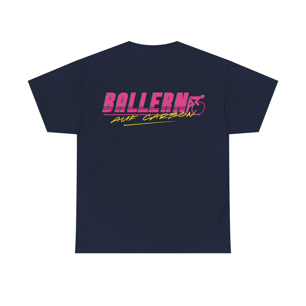 Ballern auf Carbon T-Shirt – Rennrad Shirt Weiß Natureholix – Print Close-up