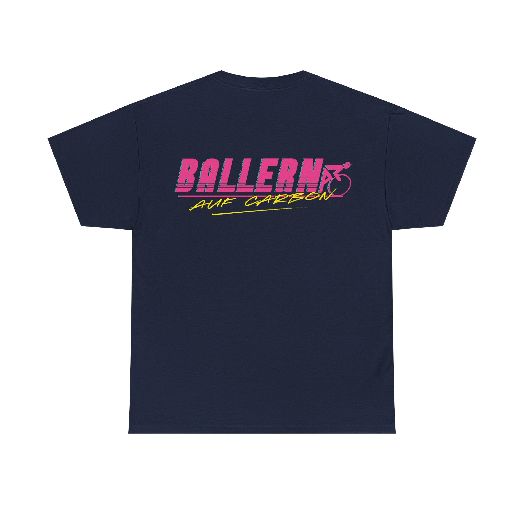 Ballern auf Carbon T-Shirt – Rennrad Shirt Weiß Natureholix – Print Close-up