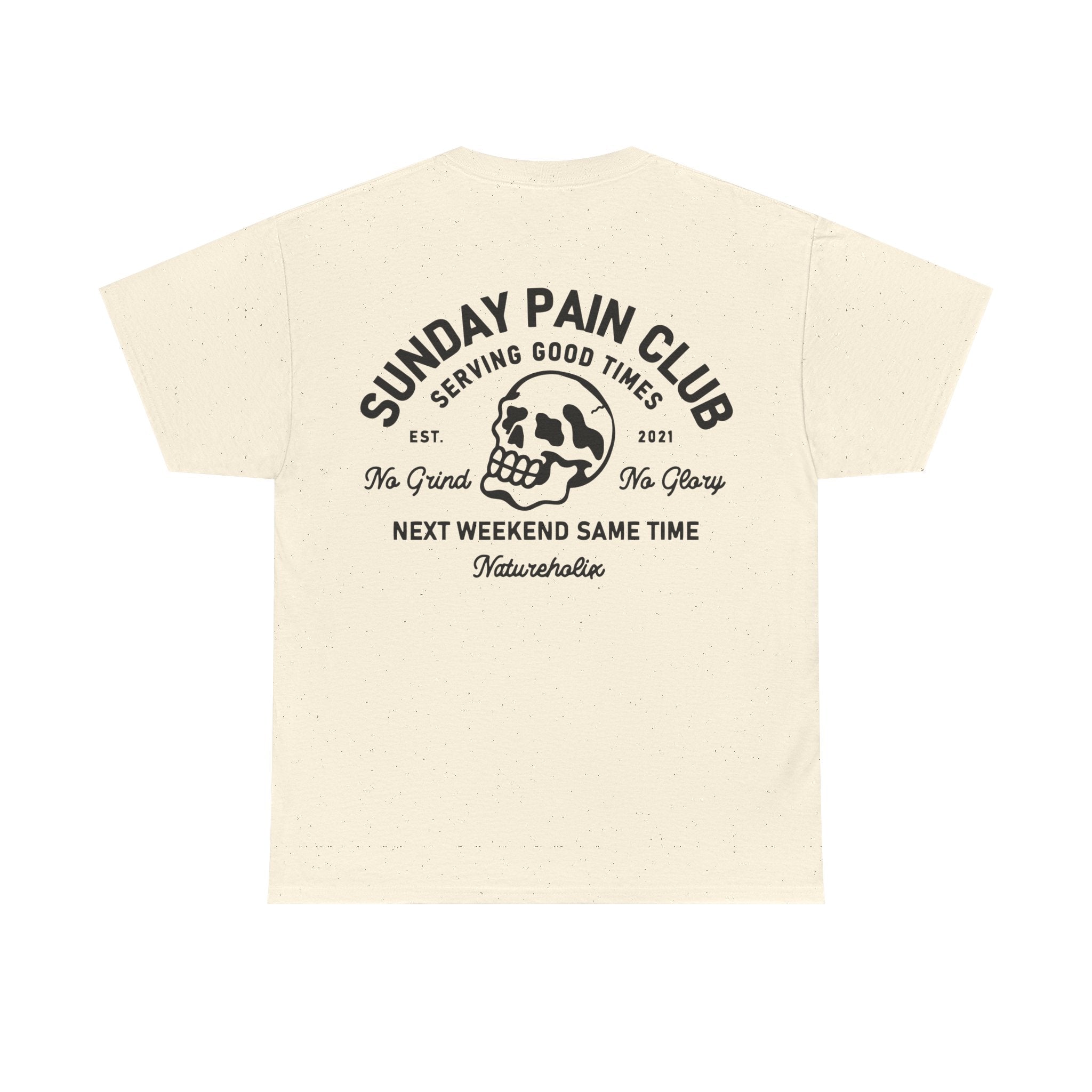 Sunday Pain Club Pastel T-Shirt – Natureholix Cycling Shirt – Studio-Aufnahme Vorderseite