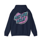 Natureholix 80er Jahre Hoodie – Retro Cycling Pullover Herren – Print Close-up