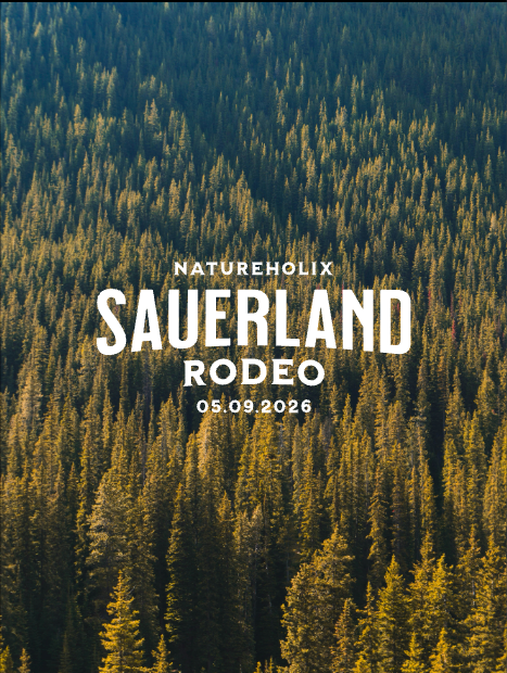 Sauerland Rodeo 2026 – Anmeldung Gravel & Rennrad Event Brilon – Frontansicht
